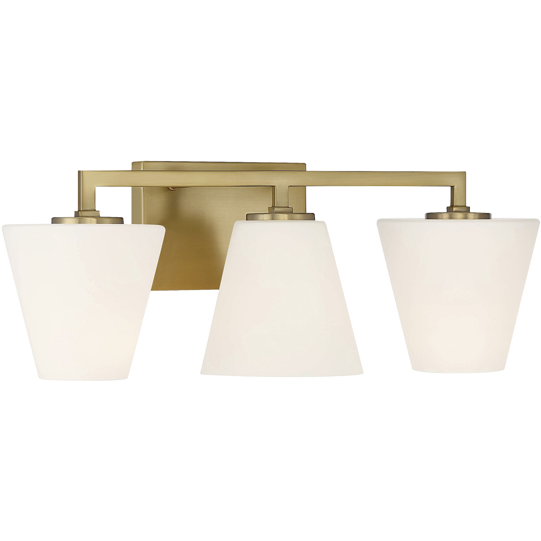 Palmyra 3 Light 24 inch Brushed Gold Vanity Light Wall Light